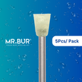 Mr. Bur Bracket Adhesive Removal Bur RA used for safe removal of orthodontic adhesive and enamel cleanup after bracket debonding procedures.