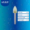 Mr. Bur Bracket Adhesive Removal Bur RA, J9361, used for safe removal of orthodontic adhesive and enamel cleanup after bracket debonding procedures.
