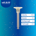 Mr. Bur Bracket Adhesive Removal Bur RA, J9362, used for safe removal of orthodontic adhesive and enamel cleanup after bracket debonding procedures.