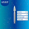 Mr. Bur Bracket Adhesive Removal Bur RA, J9363, used for safe removal of orthodontic adhesive and enamel cleanup after bracket debonding procedures.