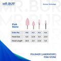 These are 4 Pink Stone dental burs that are used in dental Laboratories. These dental burs are sold by mr Bur the best international dental bur supplier