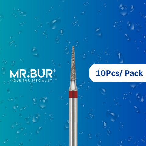 This is the Fine Grit Pre-Polishing Pointed Cone FG Diamond Bur sold by Mr. Bur the best international supplier of diamond burs.