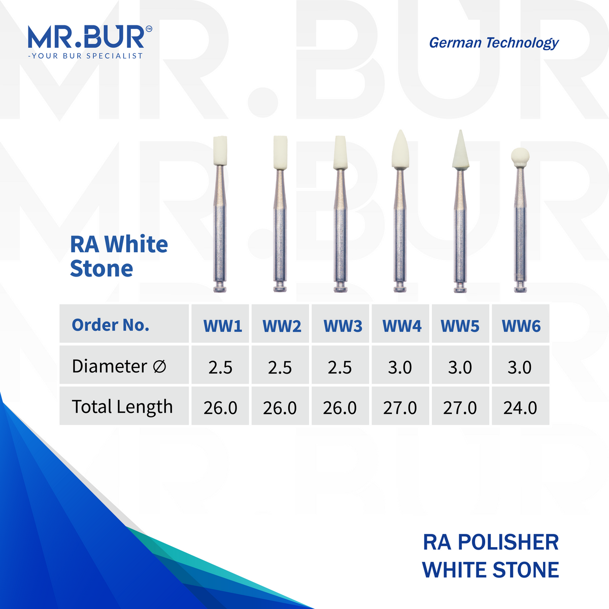 White Stone RA Polisher | MR. BUR – Mr Bur