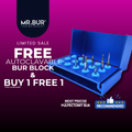 Mr. Bur pulp access kit designed for pulpotomy and pulpectomy procedures, featuring precision burs for efficient pulp chamber access, controlled excavation, and preservation of tooth integrity.