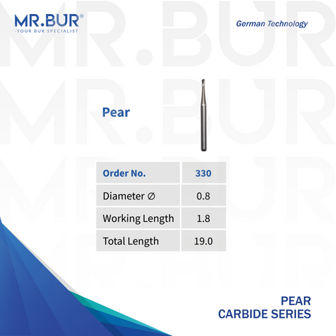 Best Mr. Bur Pear Shape 330 bur in Pulp Access Kit