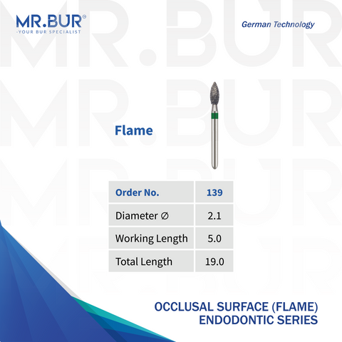 Best Mr. Bur Flame 139 bur in Pulp Access Kit