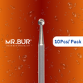 Mr. Bur Round Ball Carbide Bur FG 25mm  ensures precise cavity preparation and efficient cutting for restorative and surgical dental procedures.