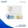 This shows the Flexi Diamond Disc dental bur Kit sold by mr Bur the best dental bur supplier