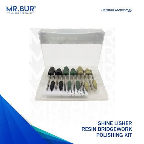 This is the Resin Bridgework Polishing dental burs Kit sold mr Bur the best international dental bur supplier