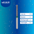 Mr. Bur Cylinder Flat End Coarse Diamond Bur FG 223A, 1.2mm, designed for efficient tooth preparation, providing precision and durability for dental procedures.