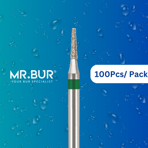 Taper Flat End Coarse Diamond Bur FG 100pcs/pack