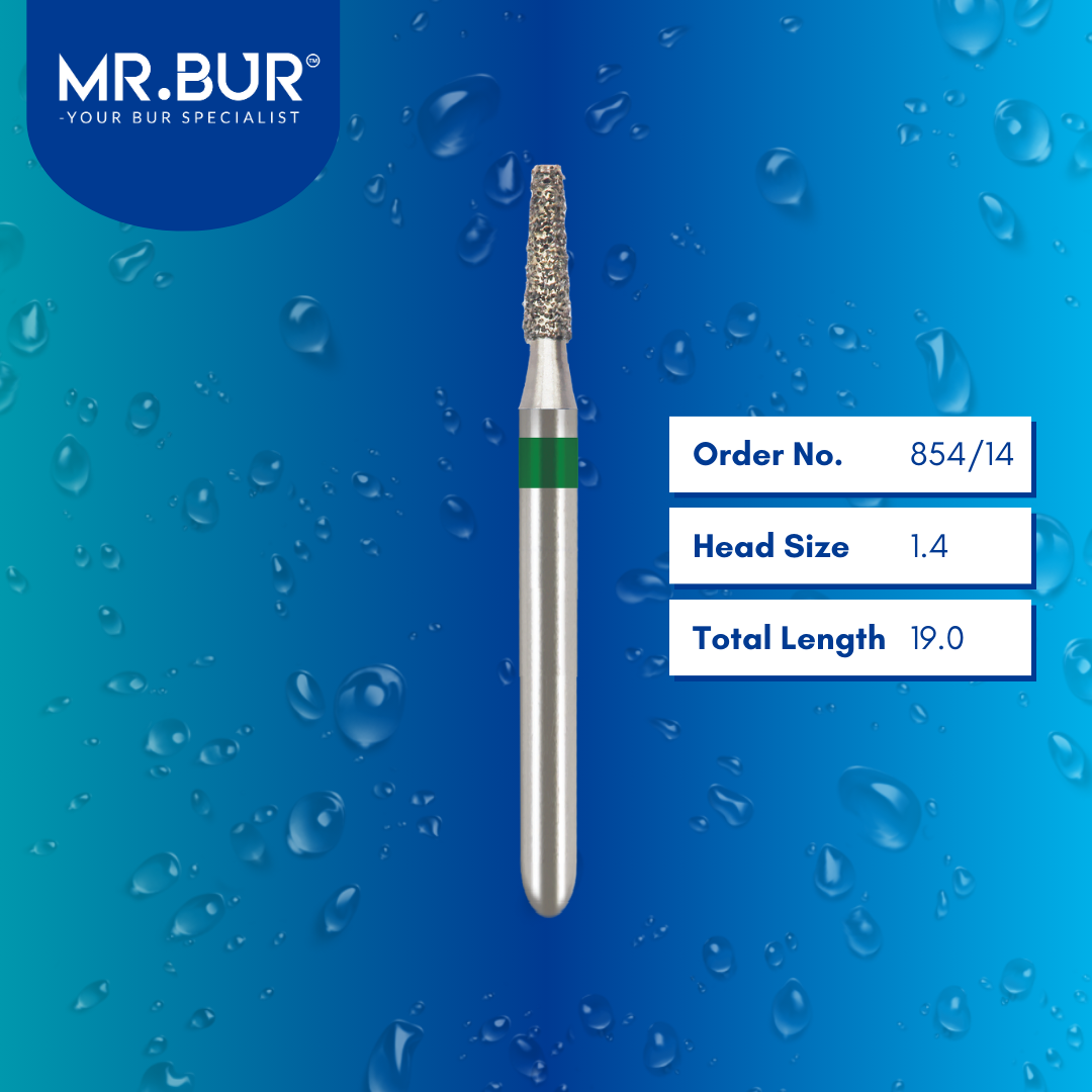The Best Taper Flat End Coarse Diamond Bur FG | MR. BUR – Mr Bur