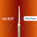 Mr. Bur Taper Round End Finishing Carbide Dental Bur FG ensures precise, smooth finishing for restorations, enhancing contouring, durability, and procedural accuracy.