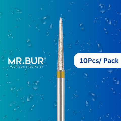 The #1 Best Super Fine Finishing Taper Round End Diamond Bur FG. Mr. Bur offers the best online dental burs and is a Better Choice than Meisinger, Mani, Shofu, Eagle Dental, Trihawk, Suitable for Dental Cases.