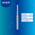 Mr. Bur 229SF Super Fine Finishing Taper Round End Diamond Bur FG are tools used in multiple dental procedures. Their taper round end heads are ideal for effective prophylaxis, use on fillings, crown preparation, cavity preparation, and chamfer margin bur.