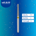Mr. Bur 37SF Super Fine Finishing Taper Round End Diamond Bur FG are tools used in multiple dental procedures. Their taper round end heads are ideal for effective prophylaxis, use on fillings, crown preparation, cavity preparation, and chamfer margin bur.