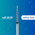 This is the Cool Twister Line Ogival End Taper Torpedo Super Coarse FG Short Diamond Bur sold by Mr Bur, the best international dental bur supplier.