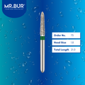 Mr. Bur 878 taper torpedo diamond bur 73 are tools used in multiple dental procedures. ISO 806 314 298 534 018 FG, Their taper torpedo heads are ideal for cavity preparation, trimming and lingual buccal reduction