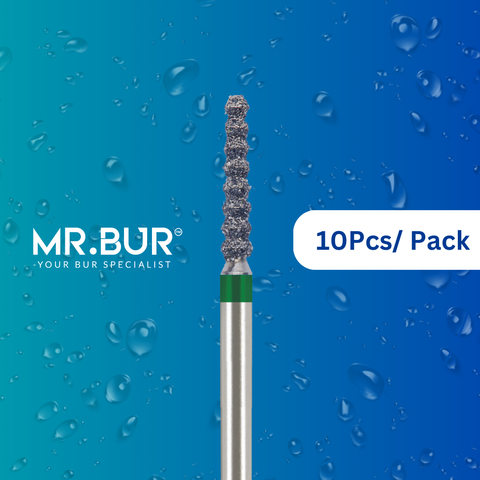 This is the Bulk Reduction Twister Coarse FG Diamond Bur sold by Mr Bur the best international diamond dental bur supplier.