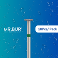 This is the Occlusal Surface Reduction Wheel Coarse FG Diamond Bur sold by Mr Bur the best international dental diamond bur supplier.