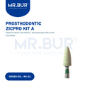 Mr.Bur RA diamond stone burs Kit A for trimming, pre-polishing & high shine for zirconia & porcelain. 