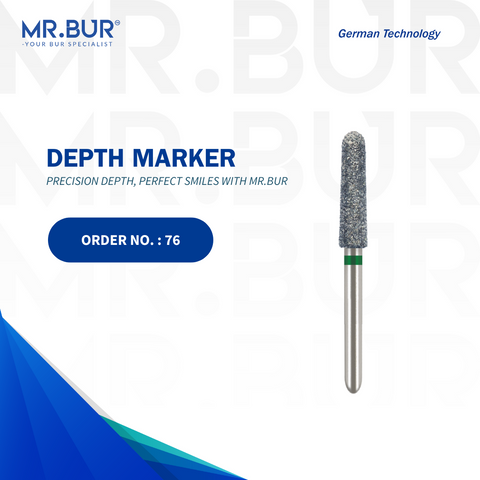 The #1 Best Depth Marker Diamond Bur FG by Mr. Bur, expertly designed for crown preparation, veneer preparation, and fully sterilizable for repeated use. A superior choice over Meisinger, Mani, Shofu, Eagle Dental, and Trihawk, perfect for precision in dental cases.