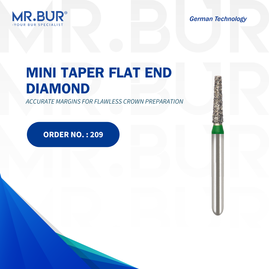 The Best Mini Taper Flat End Coarse Diamond Bur FG 5pcs | MR. BUR – Mr Bur