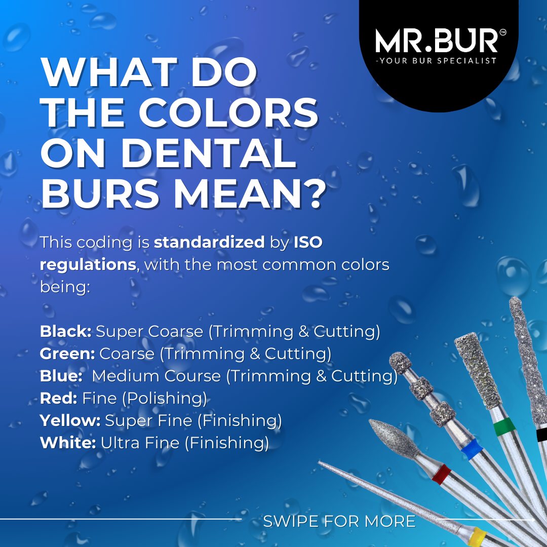 Bur Color Scale FAQ - Dental bur related questions | Mr Bur