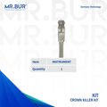 This is  the crown removal instrument that is included in the Crown Killer Kit dental burs that are sold by Mr Bur worldwide.